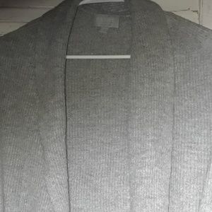 Cashmere wrap grey short sleeve baggy boho